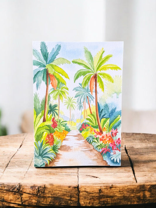 Affiche - Allée de cocotiers