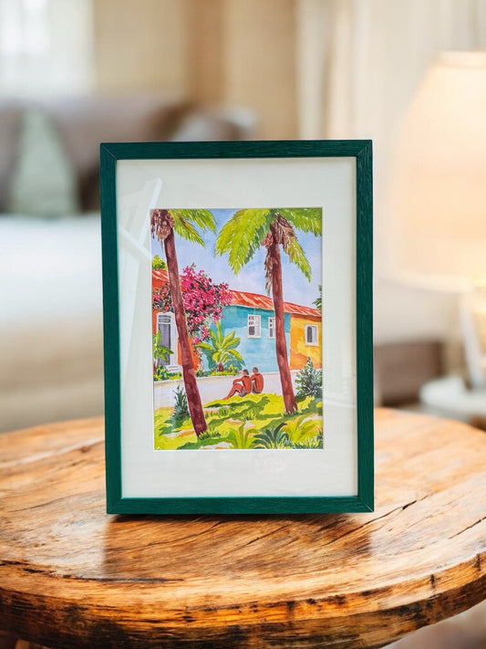 Affiche - À l'ombre des palmiers