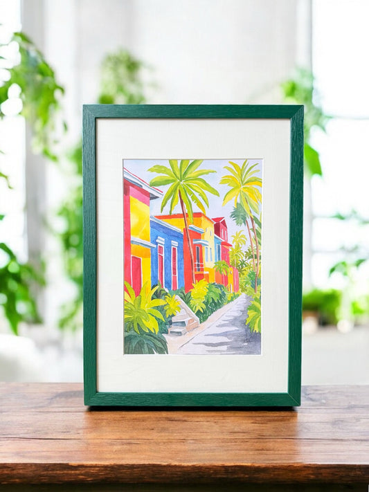 Affiche - Une rue dans le village