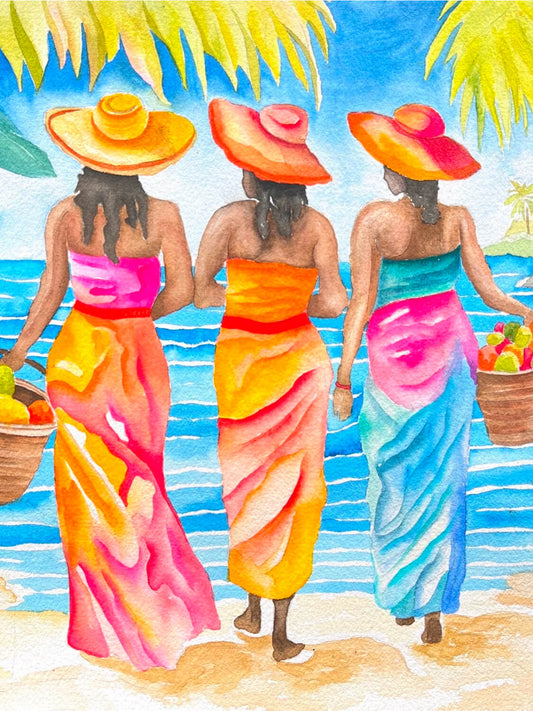 Affiche - Femmes sur la plage