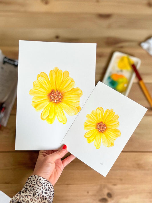 Affiche - Fleur jaune