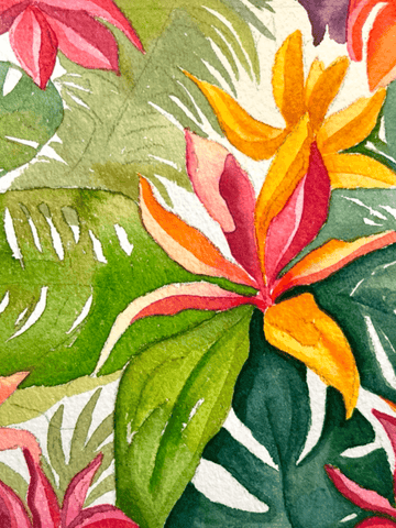 Affiche - Fleurs tropicales
