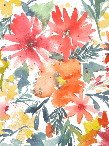 Affiche - Fleurs floues