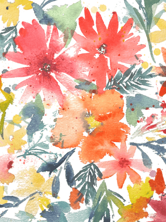 Affiche - Fleurs floues