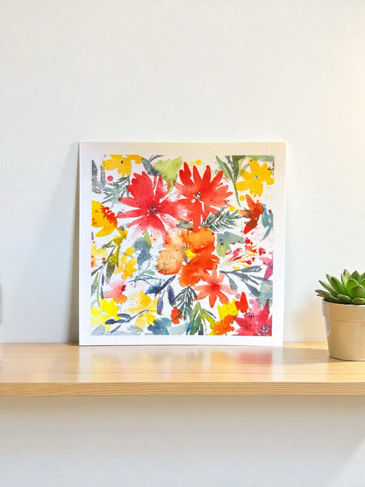 Affiche - Fleurs floues