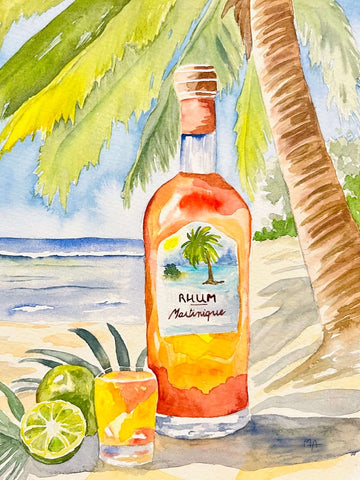 Affiche - Rhum sur la plage