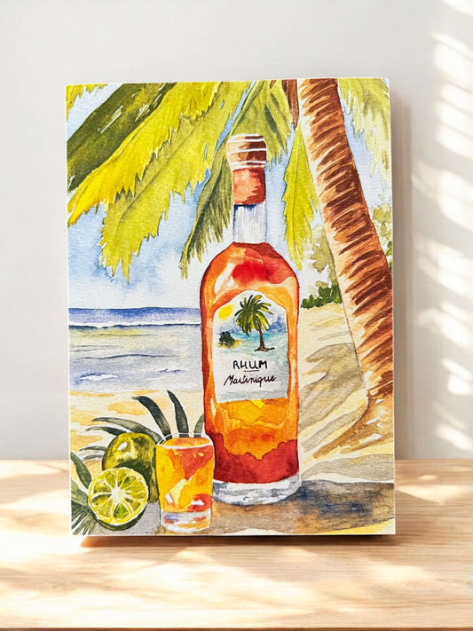 Affiche - Rhum sur la plage